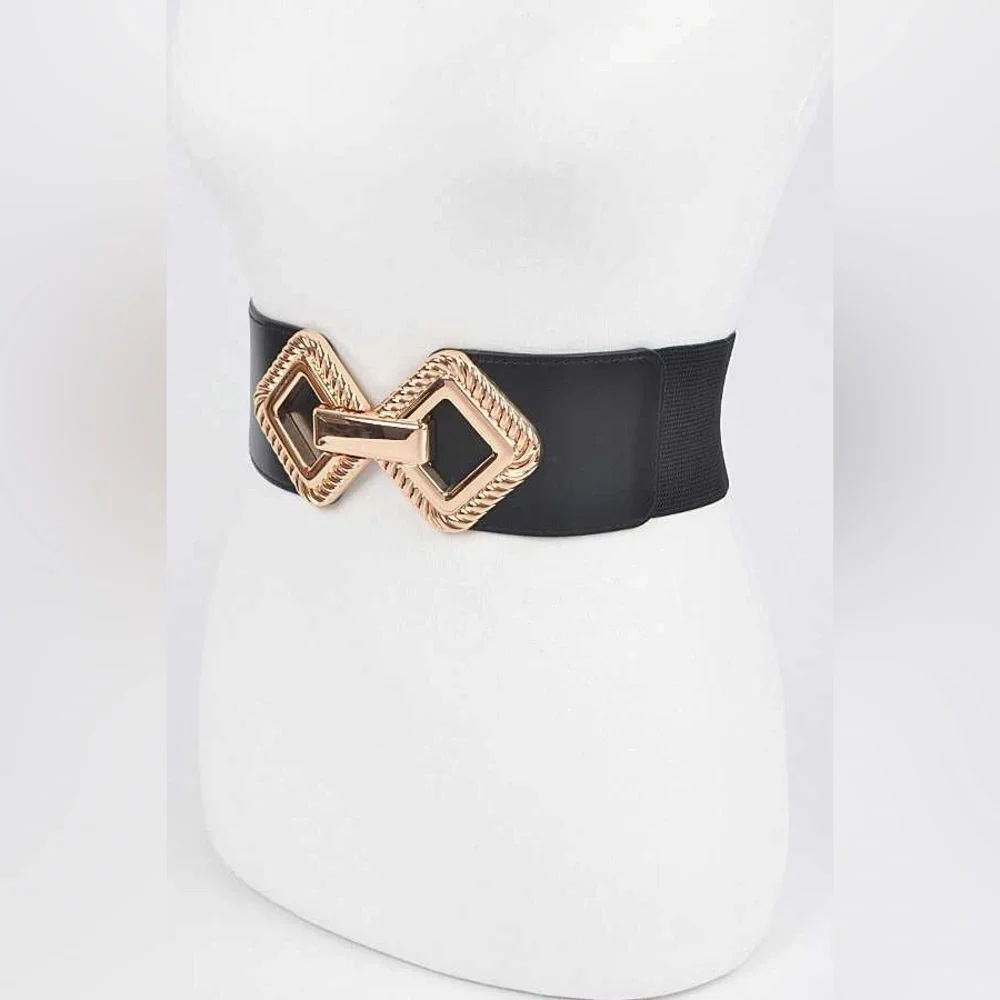 Plus Size Chunky Elastic Statement Belt